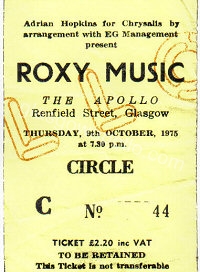 Roxy Music - 09/10/1975