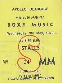Roxy Music - The Tourists - 09/05/1979